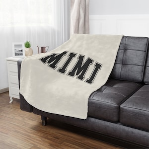 Minky Blanket, Gift for Mimi, Mimi Blanket, Gift for Grandmother, TV Blanket, Bedroom Blanket