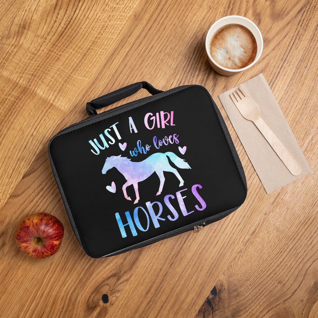 Lunch Bag, Love Horses Lunch Box, Back to School Lunch Bags Etsy