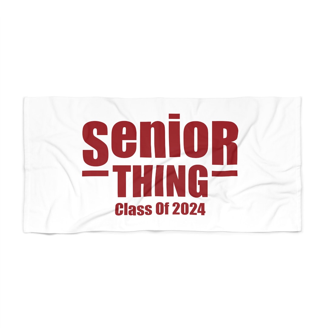 2024 Senior Beach Towel Graduation Beach Towel Class of 2024 Etsy