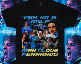 Fernando Alonso MILF F1 Fórmula 1 meme divertido gráfico homenaje bootleg camiseta