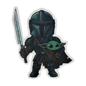 Din Djarin | Grogu | The Mandalorian Stickers