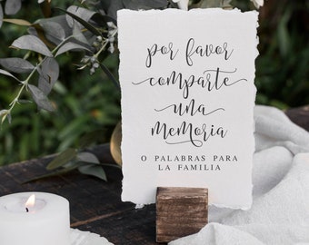 Memorial Guestbook Sign: Share a Memory Printable (PDF & JPG)