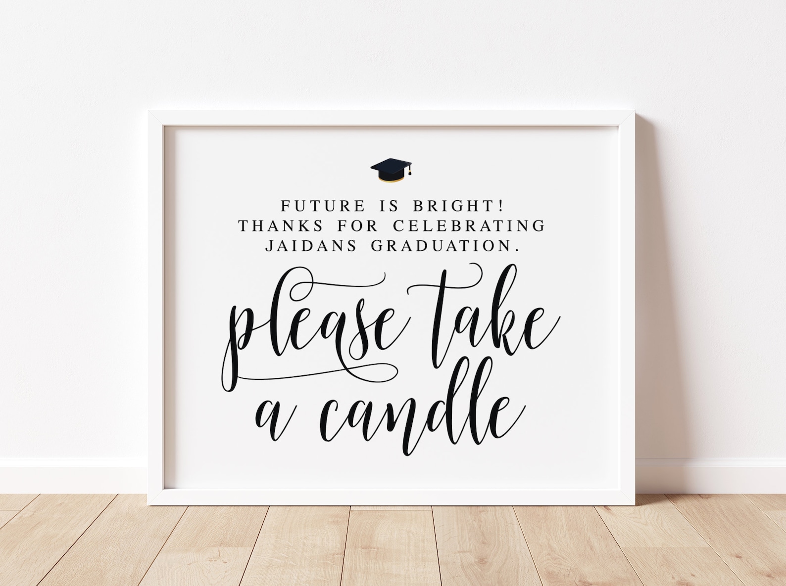 Graduation Candle Favor Sign: Printable Celebration Decor (PDF) - Etsy