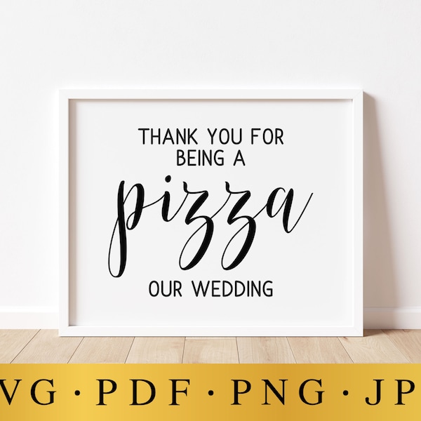Pizza Wedding Sign Etsy