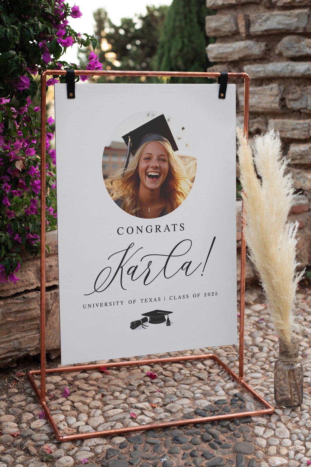 Graduation Mini Sign Modern Minimalist Graduation Sign: Congrats Graduate (digital Download ...