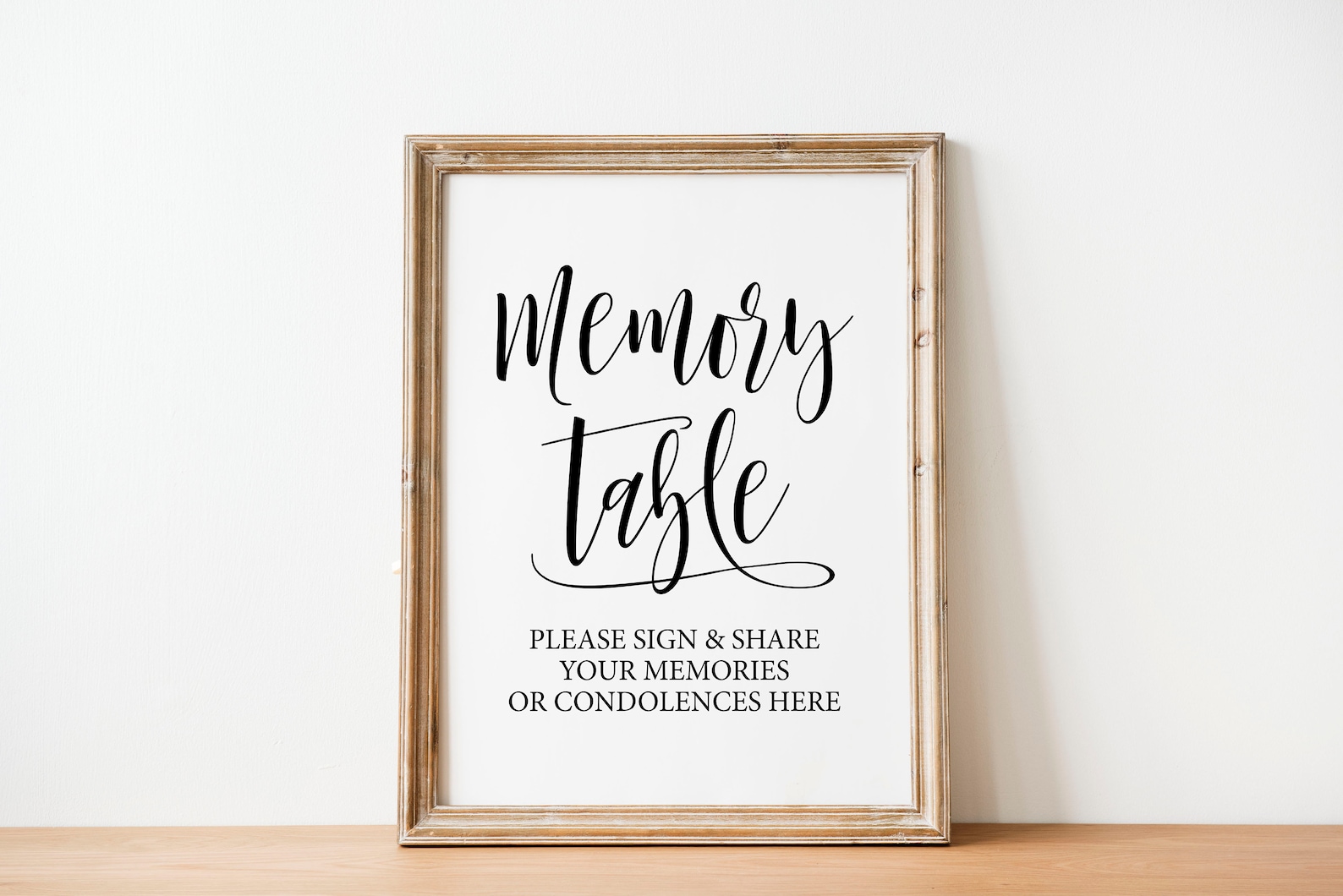 Memory Table Sign Please Sign and Share Your Memories Etsy