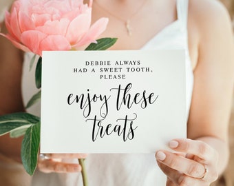 Funeral Candy Bar Sign: Memorial Sweet Table Decor (Printable)