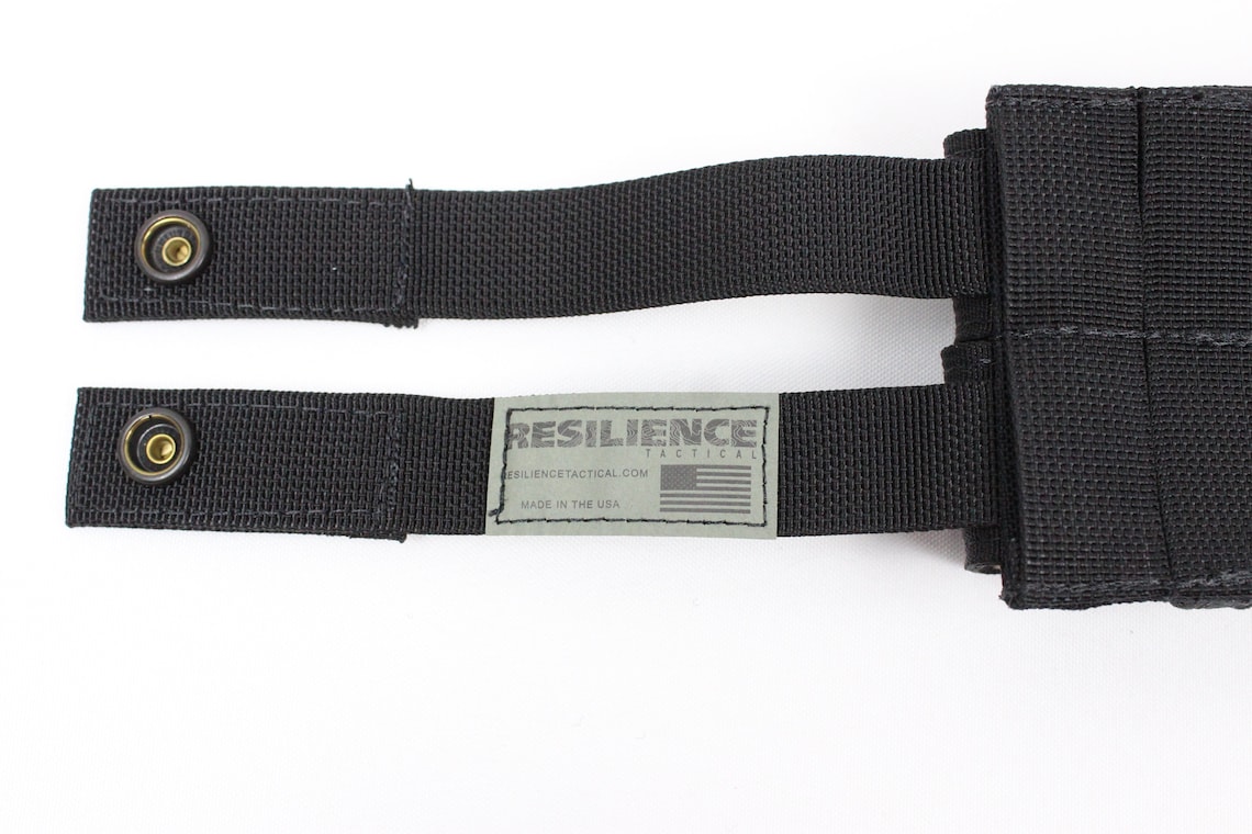 Poche Porte Chargeur MOLLE – Pour Pistolet Airsoft, 9mm, Noir, Fabriqué En Ukraine