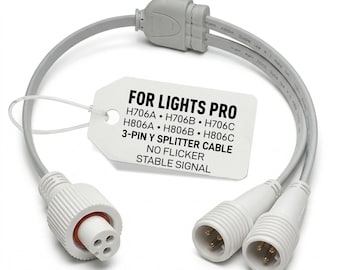 Y-Connector Splitter for Govee Permanent Outdoor Lights Pro (H706A, H706B, H706C)
