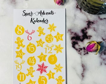 Sparadventskalender, Adventskalender, Sparchallenge