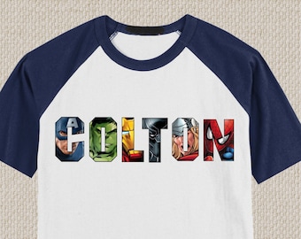 Avengers Birthday Shirt, Avengers Shirt, Avengers Tshirt, Avengers Tee, Spiderman, Iron Man, Captain America, Hulk, Thor, Spiderman Shirt.