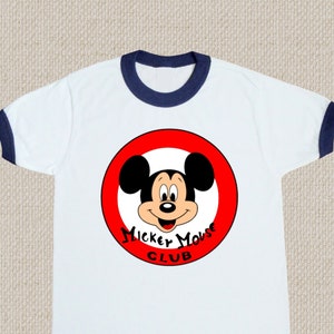 Retro Mouseketeer Shirt, Vintage Mouseketeer Shirt. Mickey Mouse Club Shirt, Mouseketeer Shirt, Mickey Mouse Shirt, Mickey Shirt, Mickey Tee