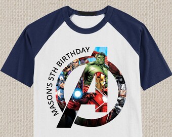 Avengers #11 Iron-On T-Shirt Transfer | 8x10 | Customizable With Your Name | DIY Craft