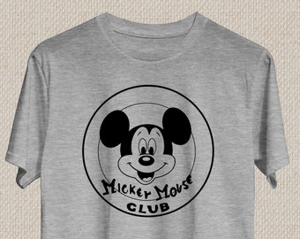 The Mickey Mouse Club Logo T-Shirt for Adults – Black