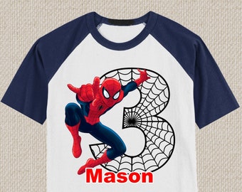 Spiderman Birthday Shirt, Spiderman Shirt, Avengers Birthday shirt, Avengers Shirt, Spiderman Tshirt, Spiderman Tee, Spiderman Birthday.