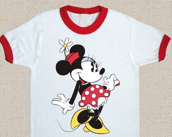 Minnie Mouse Shirt Tshirt. Unisex Sizes. Vintage Retro Style Graphic. #1305
