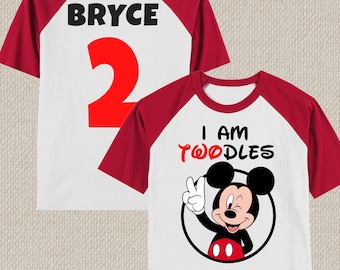 I am Twodles Birthday Shirt, Mickey Mouse 2nd Birthday Shirt, Mickey Birthday Shirt, Mickey 2nd Birthday Shirt, Mickey Shirt, Mickey Mouse.