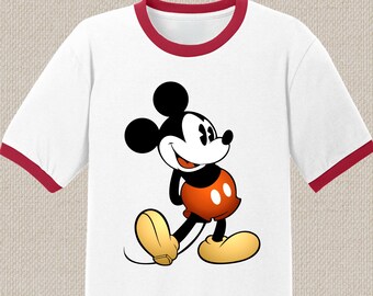 Mickey Mouse Shirt. Unisex Sizes. Vintage Retro Style Graphic. #1256