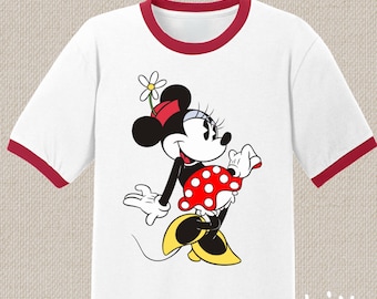 Minnie Mouse Shirt Tshirt. Unisex Sizes. Vintage Retro Style Graphic. #1305