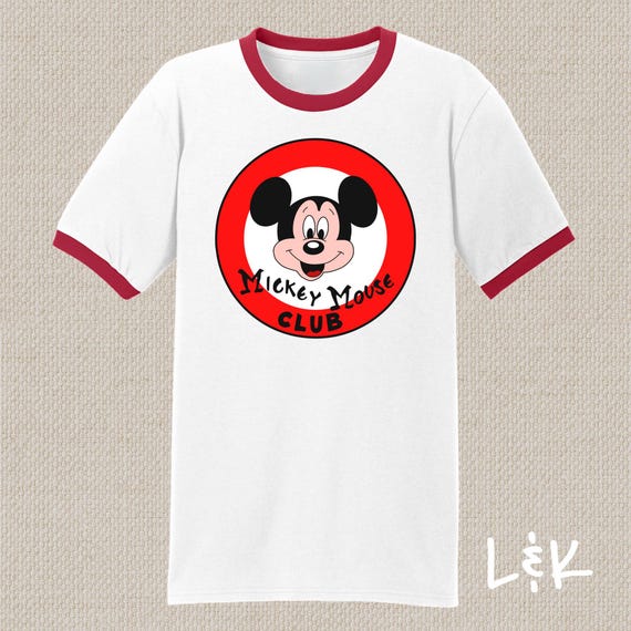 Mouseketeer Shirt. Mickey Mouse Club Tshirt. Unisex Sizes. Vintage