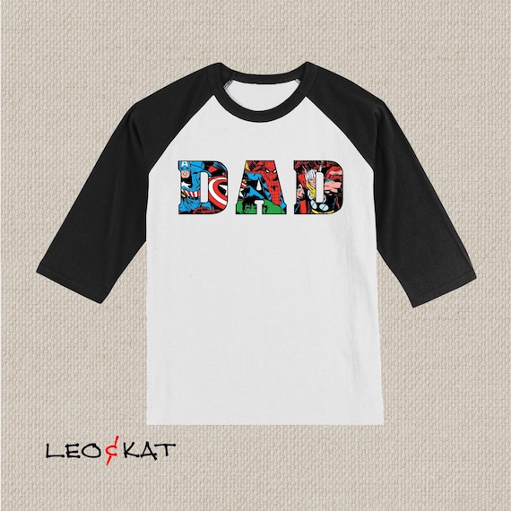 Avengers Dad Birthday Shirt. Spiderman, Captain America, Hulk. Baby, Toddler, Youth, Adult Sizes. #1243