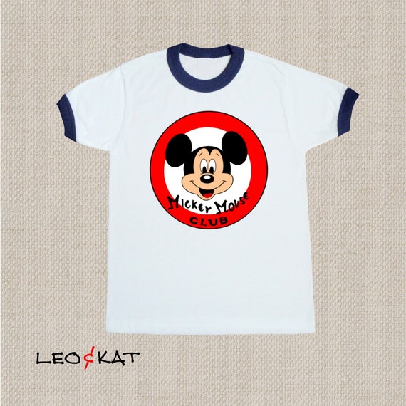 Mouseketeer Shirt. Mickey Mouse Club Tshirt. Unisex Sizes. Vintage