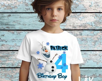 Olaf Frozen Birthday Shirt Tshirt. Baby, Toddler, Youth, Adult Sizes. #1044