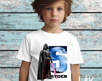 Darth Vader Birthday Shirt. Star Wars. Storm Trooper. Baby, Toddler, Youth, Adult Sizes. #1211