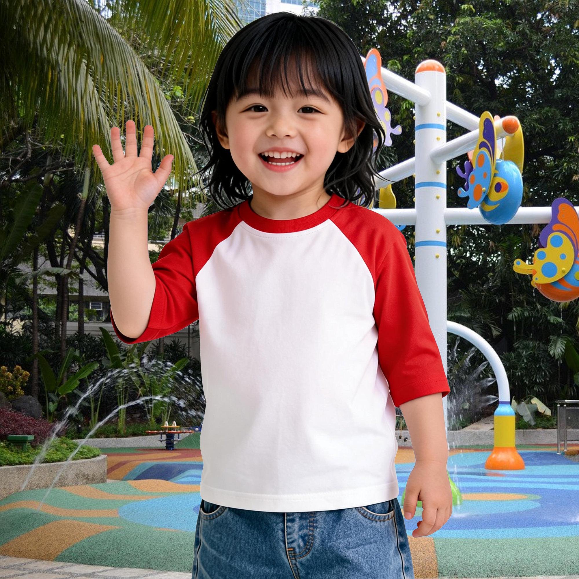 100% Cotton Short & 3/4 Sleeve Baseball Style Raglans. Baby