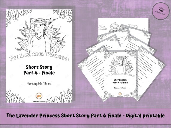 Printable Short Story Booklet With Free Pdf Coloring Page for - Etsy