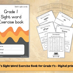 Dolch Sight Words Worksheet PDF for Grade 1 | Tracing, Coloring & Spotting | Includes Word Search | Homeschool and Teachers