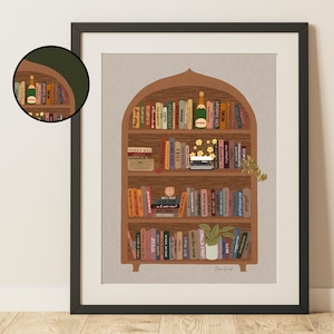 tswift subtle art print || simple bookshelf with song titles