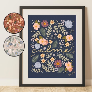 tswift subtle lyric art print || &quot;je suis calme&quot; lover ME! quote