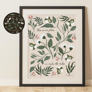 tswift subtle lyric art print || &quot;our place&quot; lover quote