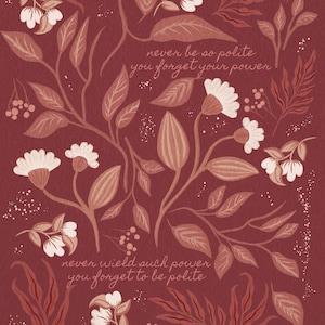 tswift subtle lyric art print || "never be so kind" marjorie evermore quote image 5