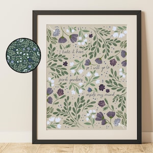 tswift subtle lyric art print || &quot;i hate it here&quot; tortured poets quote