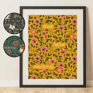 tswift subtle lyric art print || &quot;for the hope of it all&quot; august quote