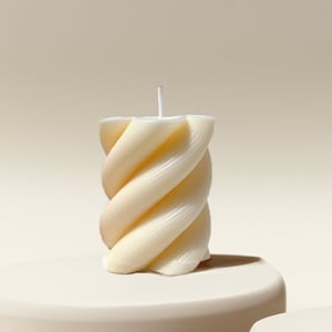 Lucerna Twisted Spiral Soy Wax Candle - Spiral Soy Wax Candle - Twisted Candle - Gift - Aesthetic Home Decor- Fall Decor