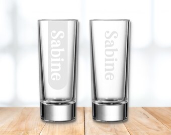 Schnapsglas mit Gravur personalisiert | Wunschname | 6cl