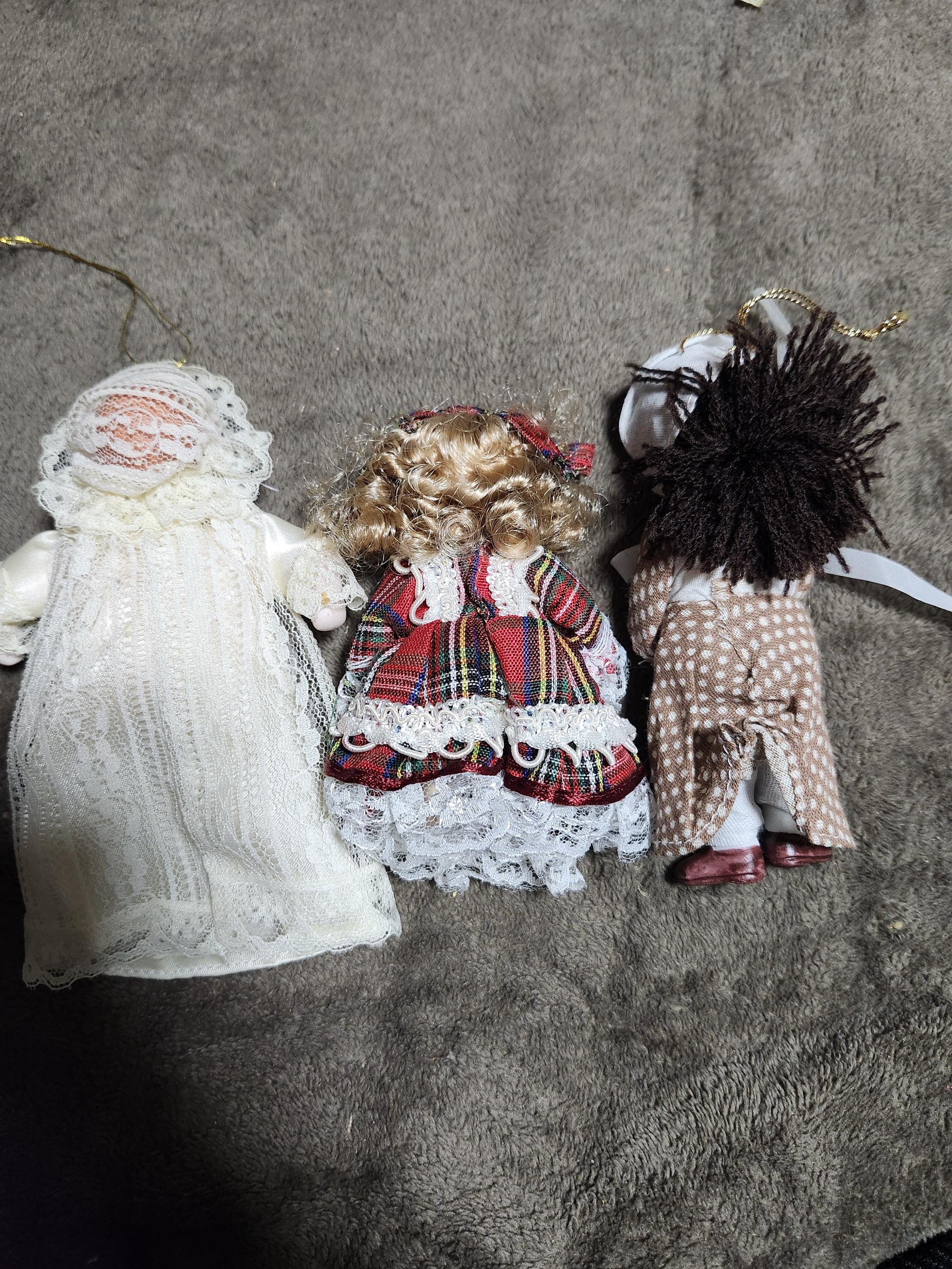 Set of 3 Vintage Small Porcelain Dolls - Etsy