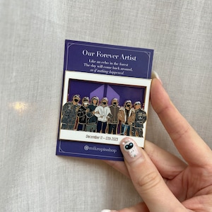 Für immer Künstler Hard Enamel Pin Jungkook, Jimin, V & RM BTS Bild 1