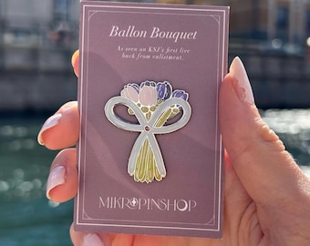 Jin’s Balloon Flowers Hard Enamel Pin | JIN BTS
