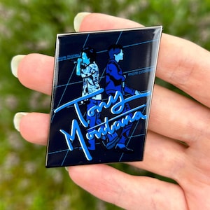 Jimin Tony Montana DDay The Final Collabs Hard Enamel Pins | AgustD BTS