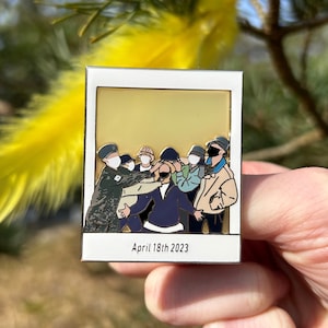 Forever Artist Enamel Pin | BTS J-Hope Military Enlistment Polaroid Pin
