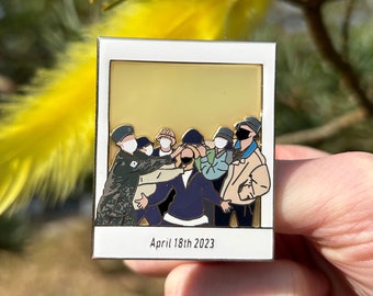 Forever Artist Enamel Pin | BTS J-Hope Military Enlistment Polaroid Pin