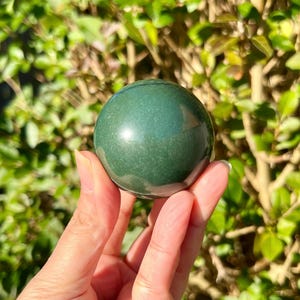 45mm / 150grams Green Jade Sphere, Crystal Ball, Green Jade Crystal, Green Jade Gem.