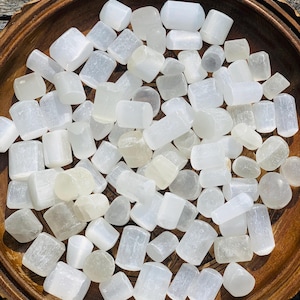 Selenite Tumble Rocks, Selenite Quartz Pocket  Stone, Crystal Tumble Rocks, High Quality.