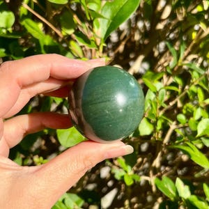 40mm / 145grams Green Jade Sphere, Crystal Ball, Green Jade Crystal, Green Jade Gem.