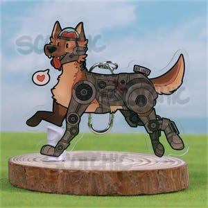 FANMADE New Vegas - Rex Acryl Schlüsselanhänger doppelseitig