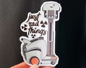 Mobile X-Ray Unit Vinyl Sticker | Just Rad Things | Weatherproof | Scratch-proof | Rad Tech | X-ray | Radiology Student | X-ray Tech